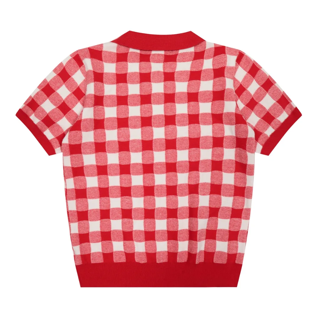 P166 💰 "Top quality" Style number: DS225# (on sale all year round) [Ralph Lauren plaid jacquard basic pony embroidered logo knitted POLO short sleeves] ✅Ralph Lauren all-match goddess style plain plaid knitted lapel short sleeves for all seasons ✅Main provider of platform live broadcast Wholesale entity ✅ZP quality 1:1 version Scan the code to enter the GF website Counter quality ✅Detailed quality The only one in Guangzhou Imported quality cotton yarn, focusing on high-end, cost-effective, good quality, needless to say, ✅Restore the original version, loose, comfortable and stress-free, simple is high-end, classic is eternal, ✅The upper body is simple and easy to match, a must-have for goddess ootd. Good-looking clothes are never picky. A must-have in the goddess' wardrobe. Size: S-L Color: Gray Yellow Pink Light Blue Red Green